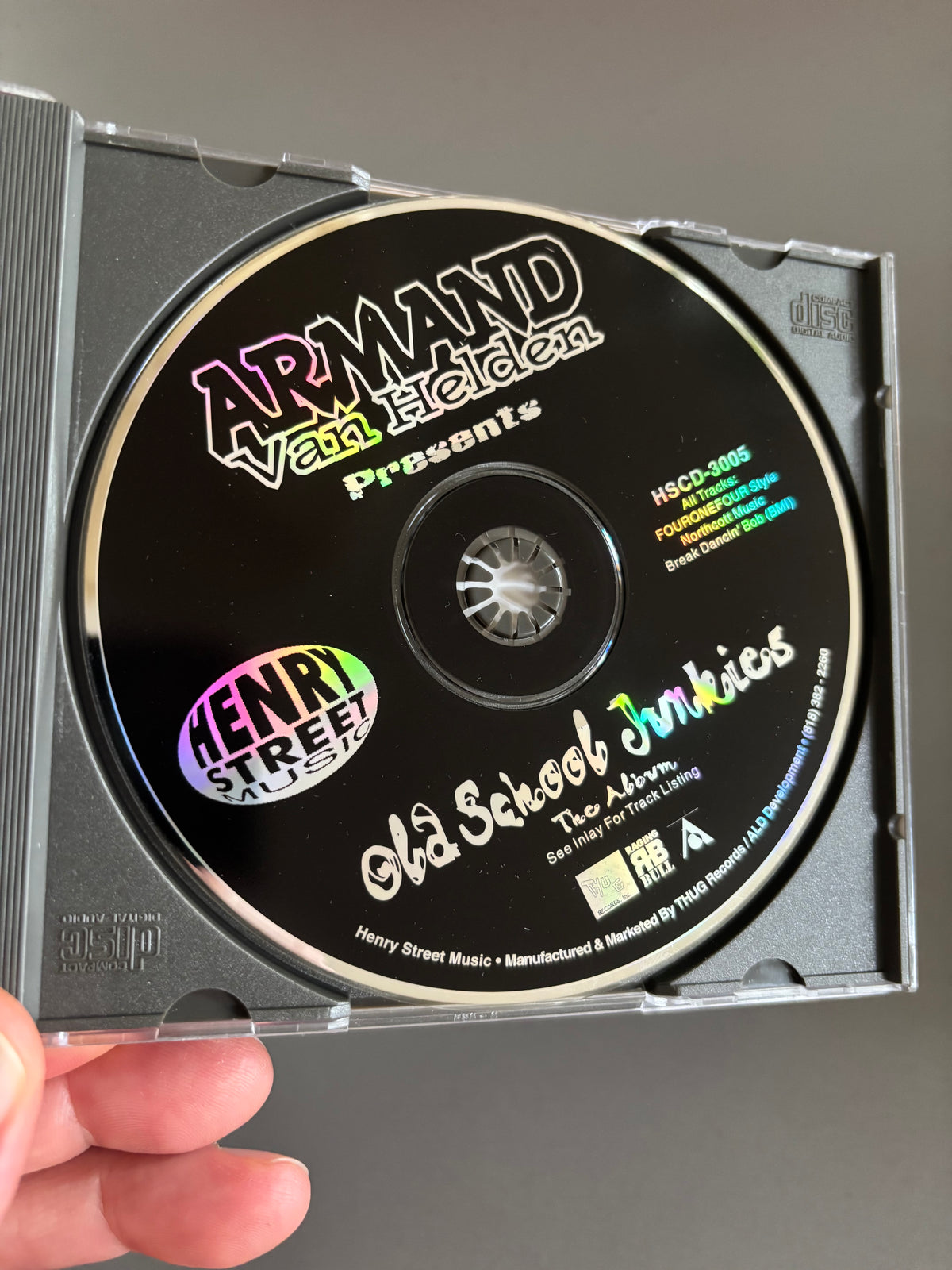Armand Van Helden presents OLD SCHOOL JUNKIES The Album, CD, 1st pressing, Henry Street Music, US 1996