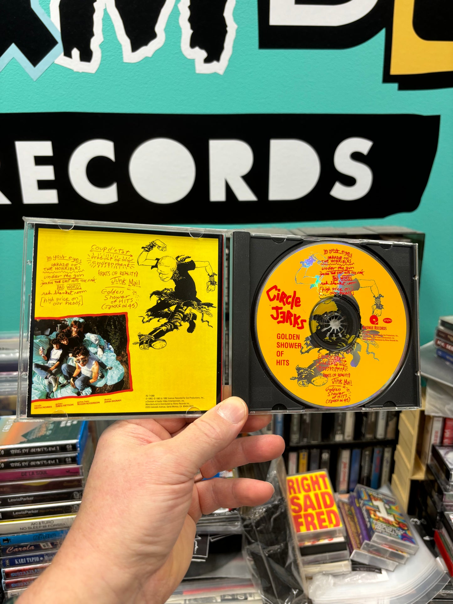 Circle Jerks: Golden Shower Of Hits, CD, reissue, remastered, Avenue Records, Rhino Records, US 1992