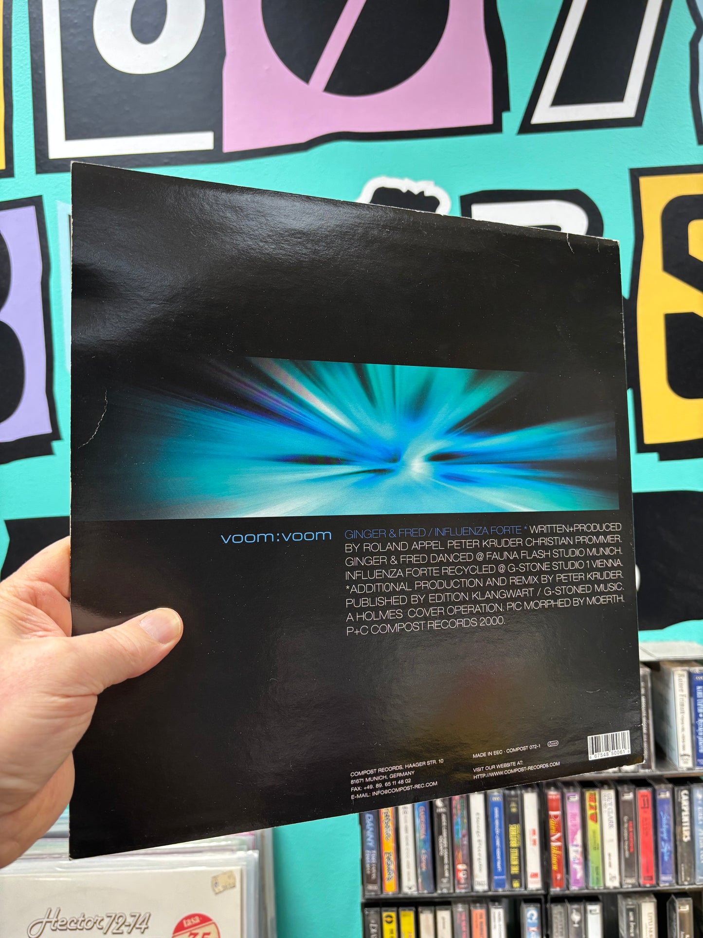 Voom:Voom: Ginger & Fred/Influenza Forte, 12inch, Only pressing, Compost Records, Germany 2001