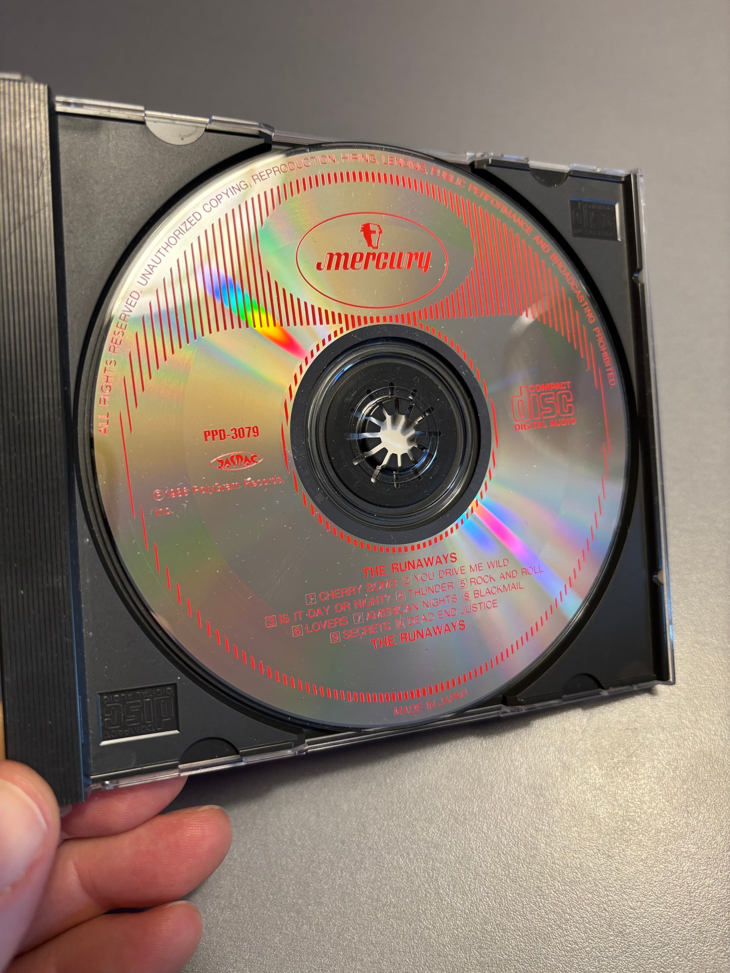 The Runaways: The Runaways, CD, reissue, Mercury, Japan 1990