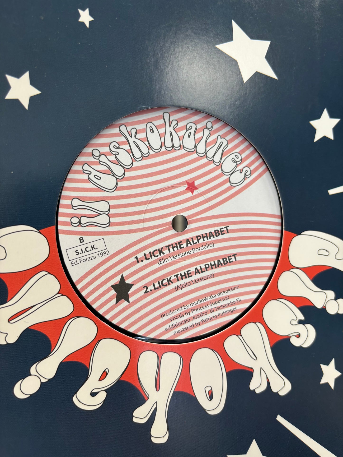 II Diskokaines: Lick The Alphabet, 12inch, repress, Diskokaine, Austria 2006