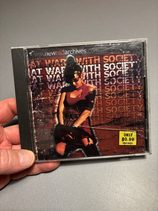 At War With Society, CD, Compilation, 1st pressing, New Red Archives, US 1998