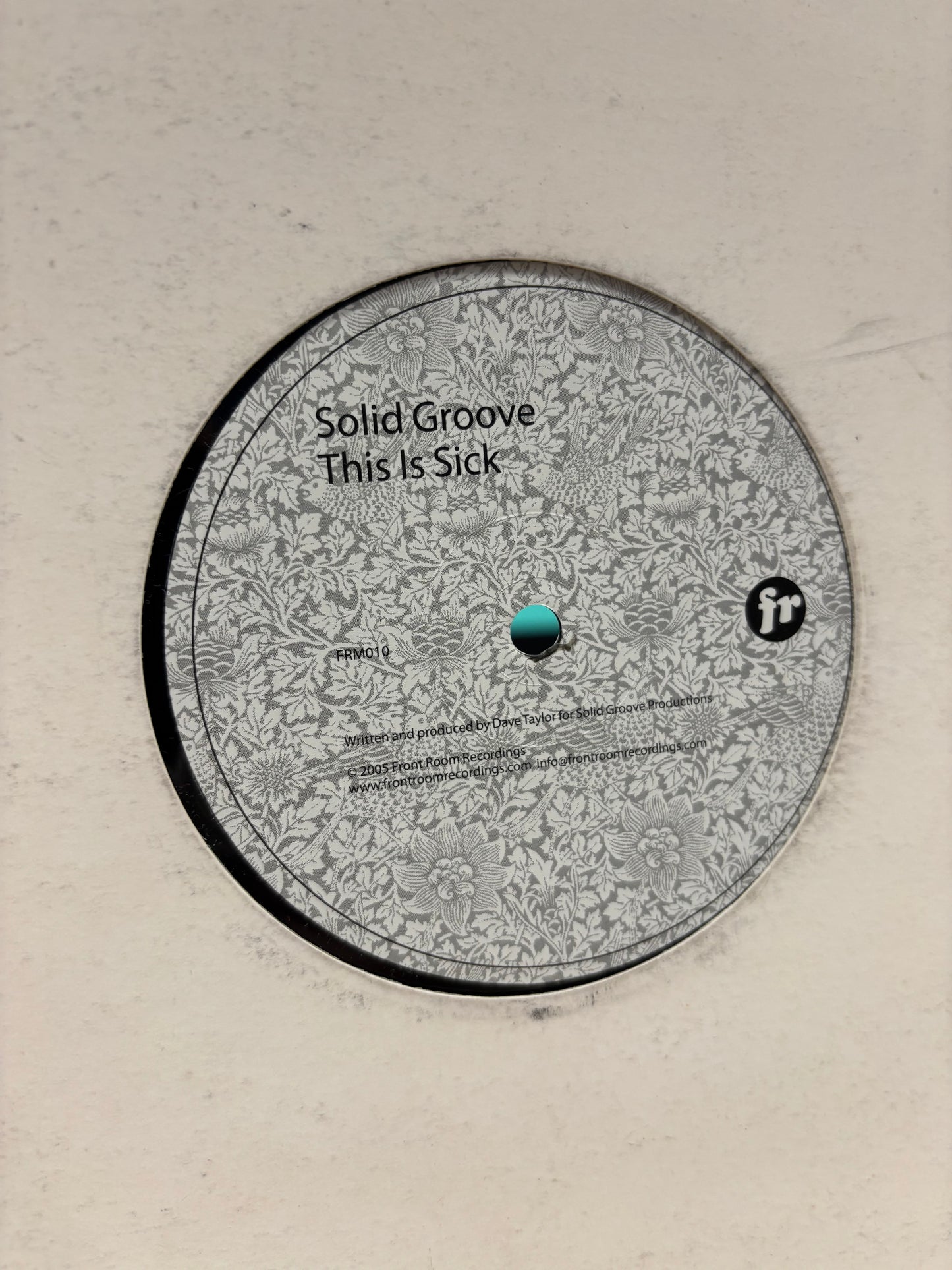 Solid Groove: This Is Sick, 12inch, repress, Single Sided, Front Room Recordings, UK 2007