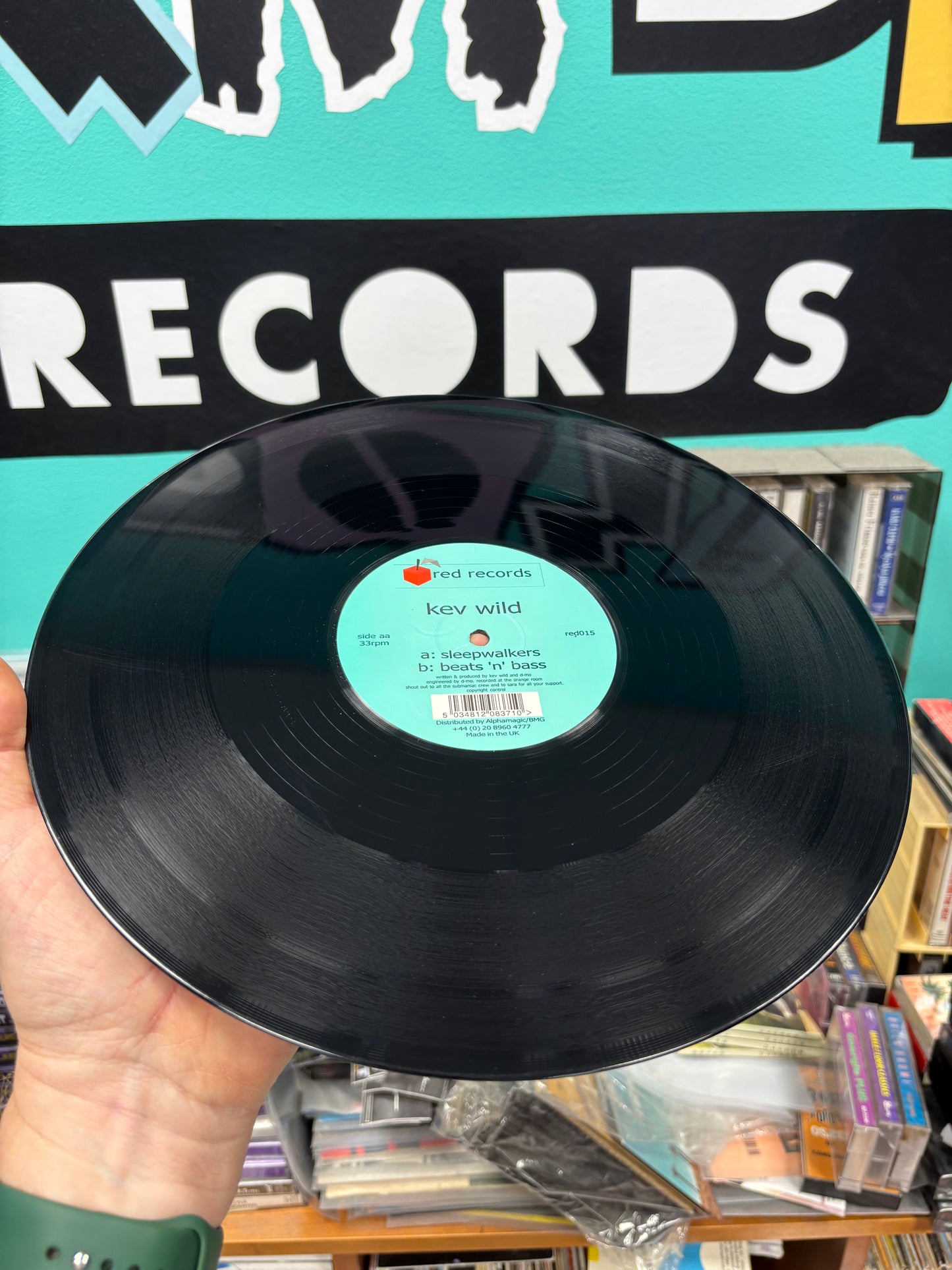 Kev Wild: Sleepwalkers/Beats ’n’ Bass, 12inch, Only official pressing, Red Records, UK 2001
