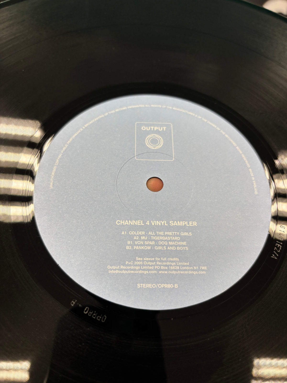 Channel 4 - A Compilation Of Output Recordings Sampler, 12inch, Only vinyl pressing, Output, UK 2005