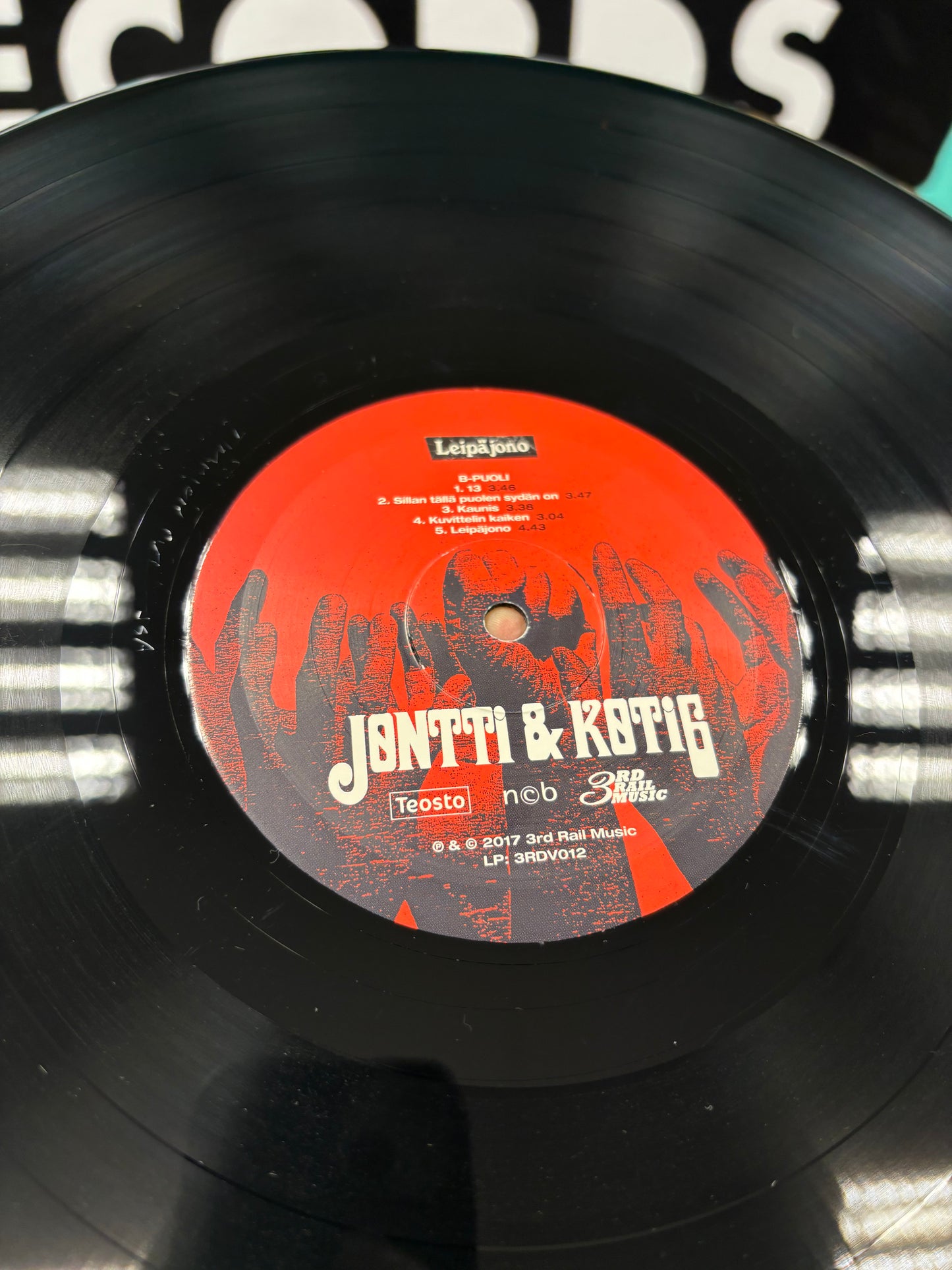 Jontti & Koti6: Leipäjono, LP, Only vinyl pressing, 3rd Rail Music, Finland 2017