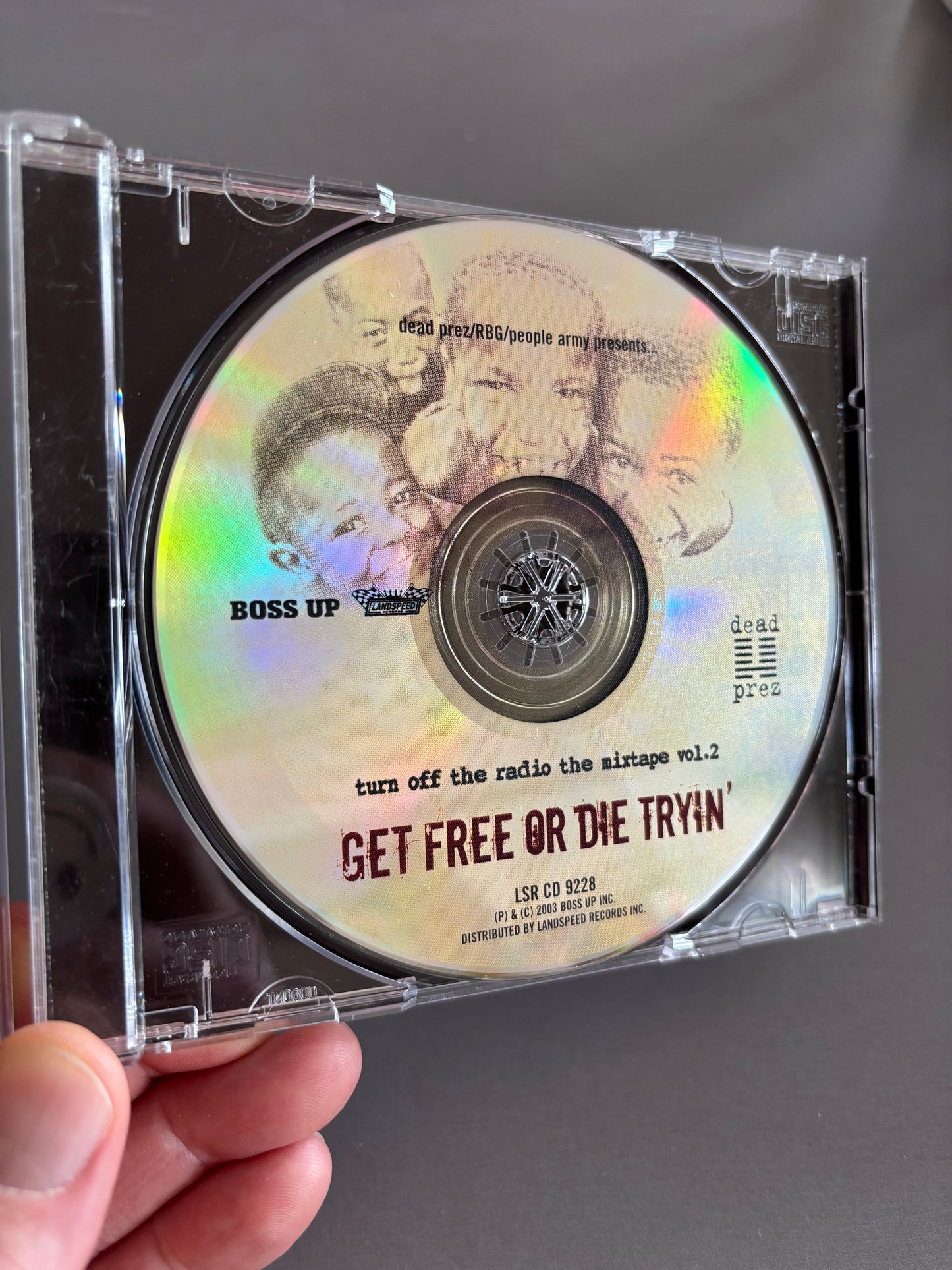 Dead Prez: Turn Off The Radio: The Mixtape Vol. 2 - Get Free Or Die Tryin’, CD, 1st pressing, Only official CD pressing, Landspeed Records, US 2003