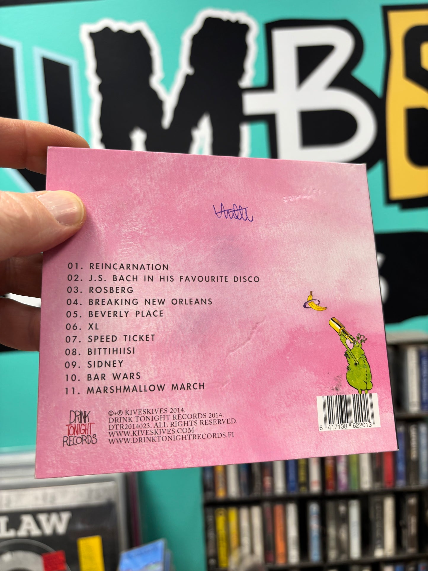 Kiveskives: J.S. Bach In His Favourite Disco, CD, 1st pressing, Only CD pressing, Drink Tonight Records, Finland 2014