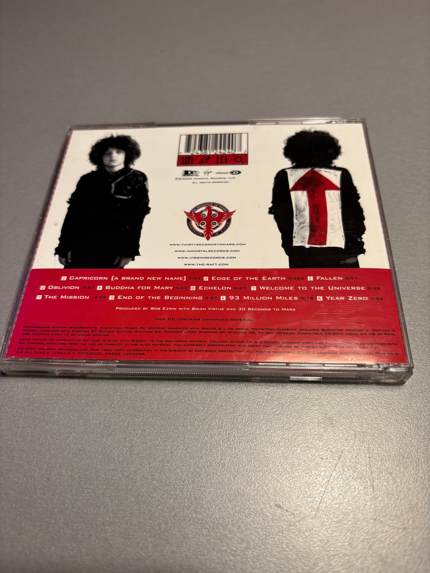 30 Seconds To Mars: 30 Seconds To Mars, CD, repress, enhanced, Europe 2002