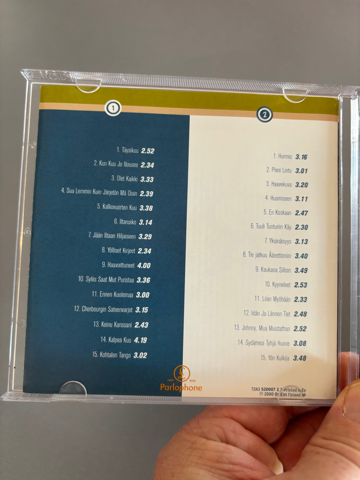 Topi Sorsakoski: Muistojen Peili, 2CD, Compilation, Only pressing, Parlophone, Finland 2000