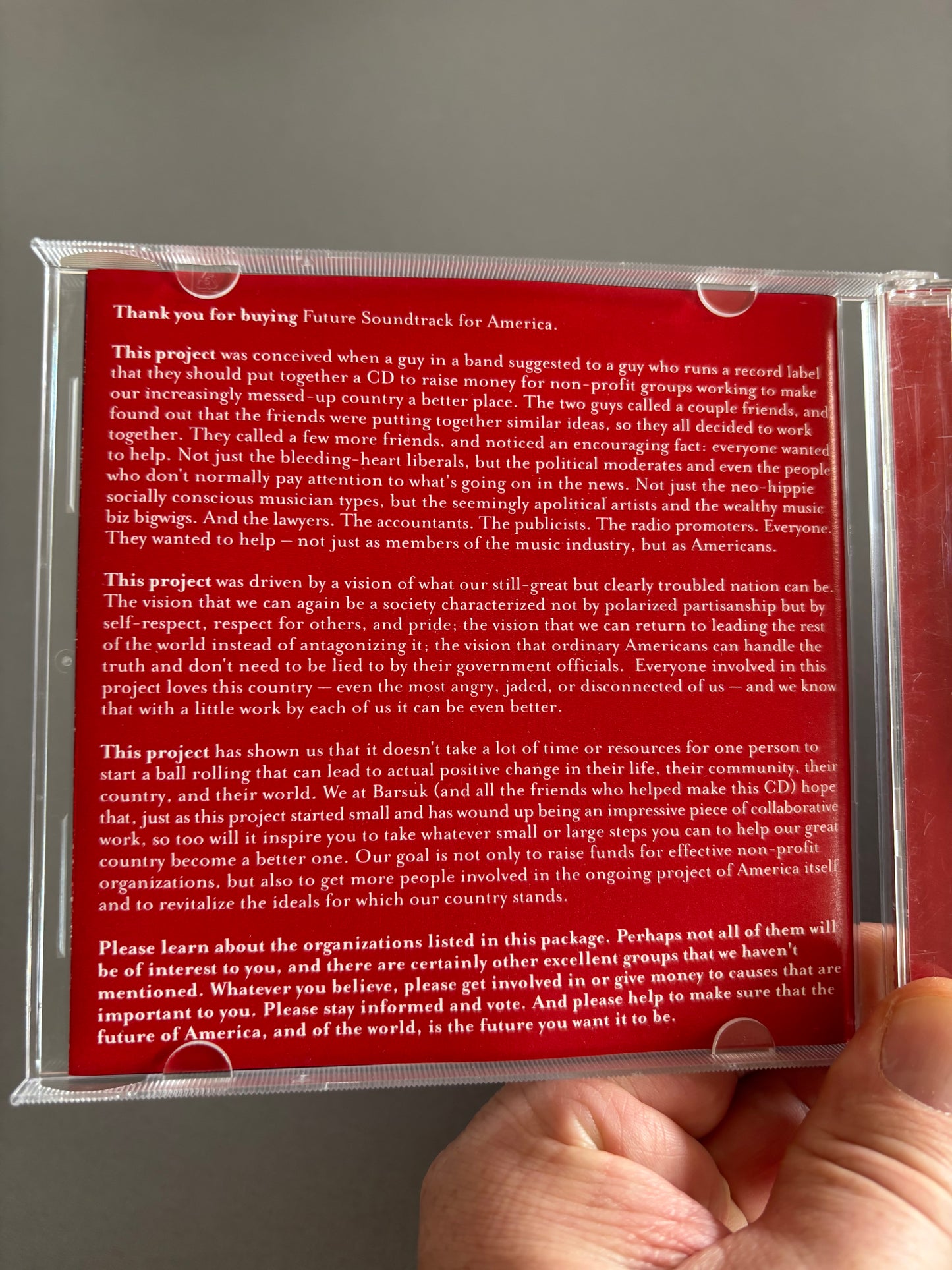 Future Soundtrack for America, CD, Barsuk Records, US 2004