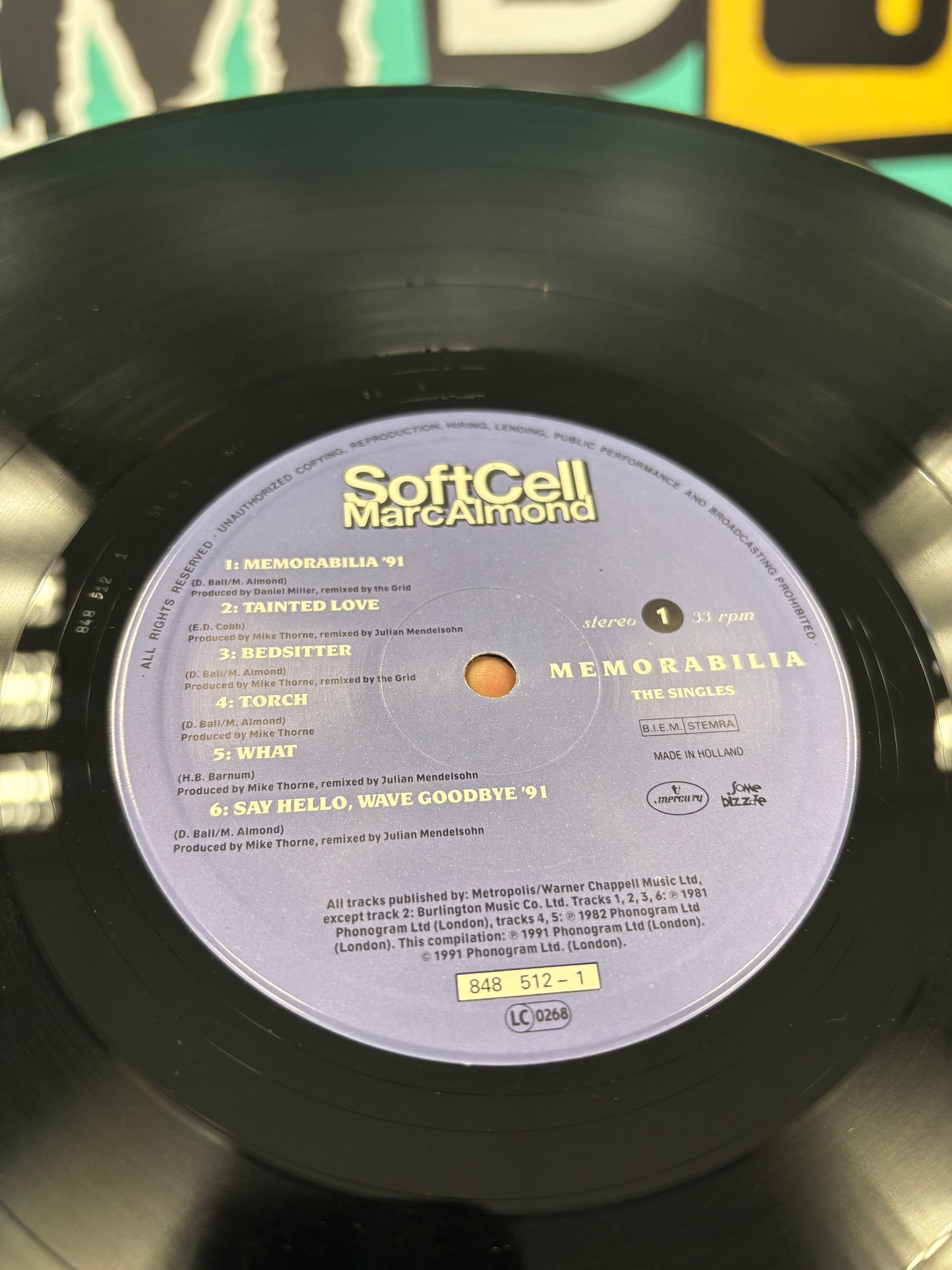 Soft Cell/Marc Almond: Memorabilia (The Singles), LP, Mercury, Some Bizarre, Europe 1991