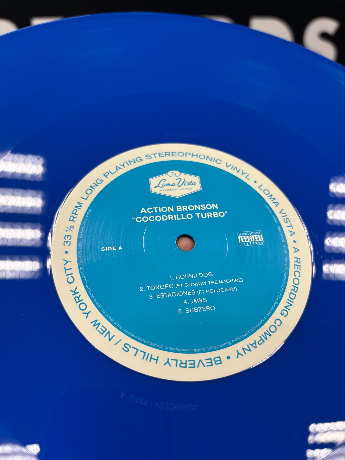Action Bronson: Cocodrillo Turbo, LP, Blue vinyl, Loma Vista, Europe 2022