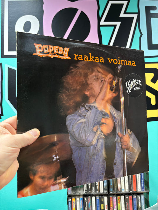 Popeda: Raakaa Voimaa, LP, reissue, Black/White labels, Poko Rekords, Finland Year?