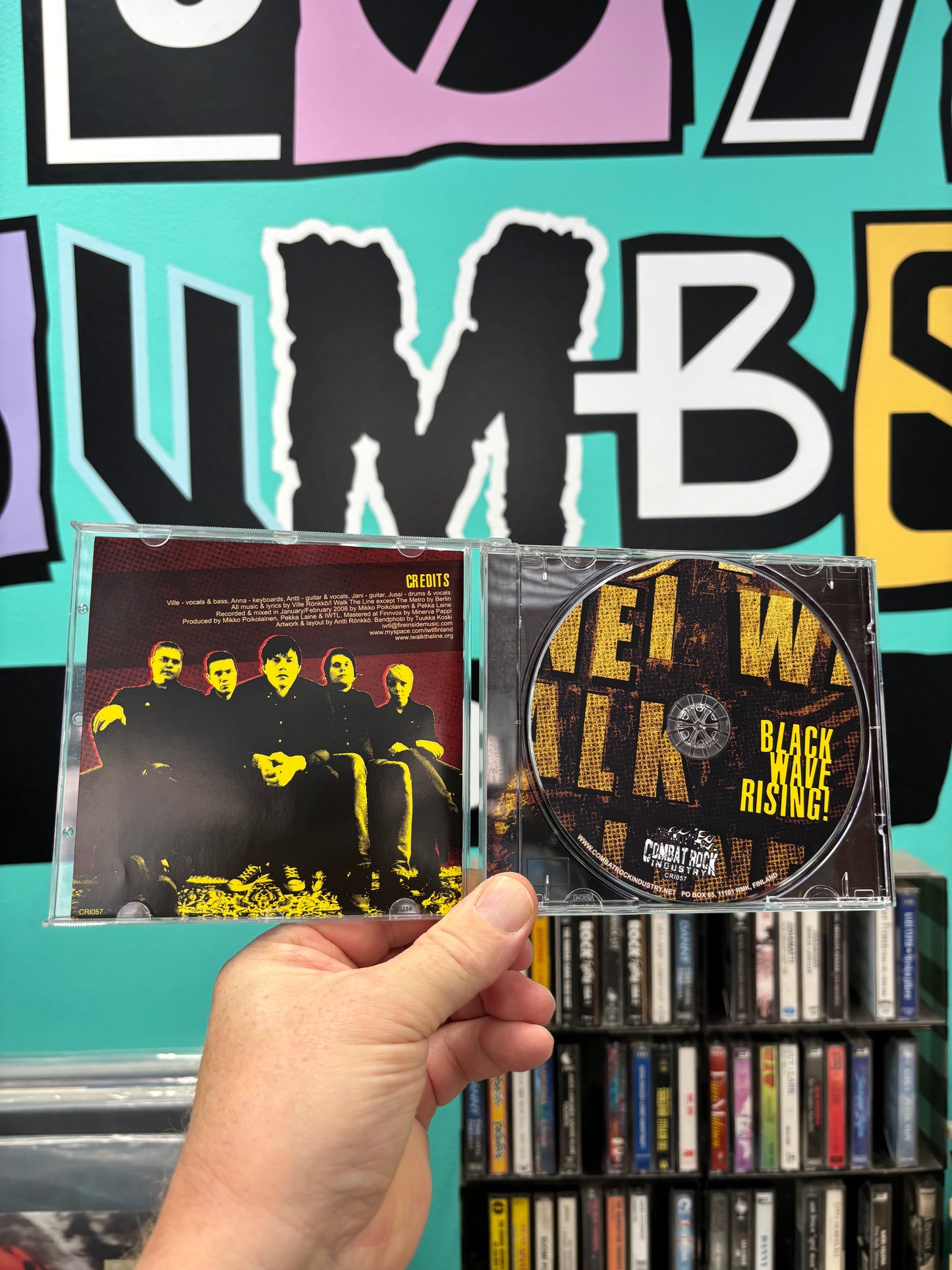 I Walk The Line: Black Wave Rising!, CD, 1st pressing, Combat Rock Industry, Finland 2008