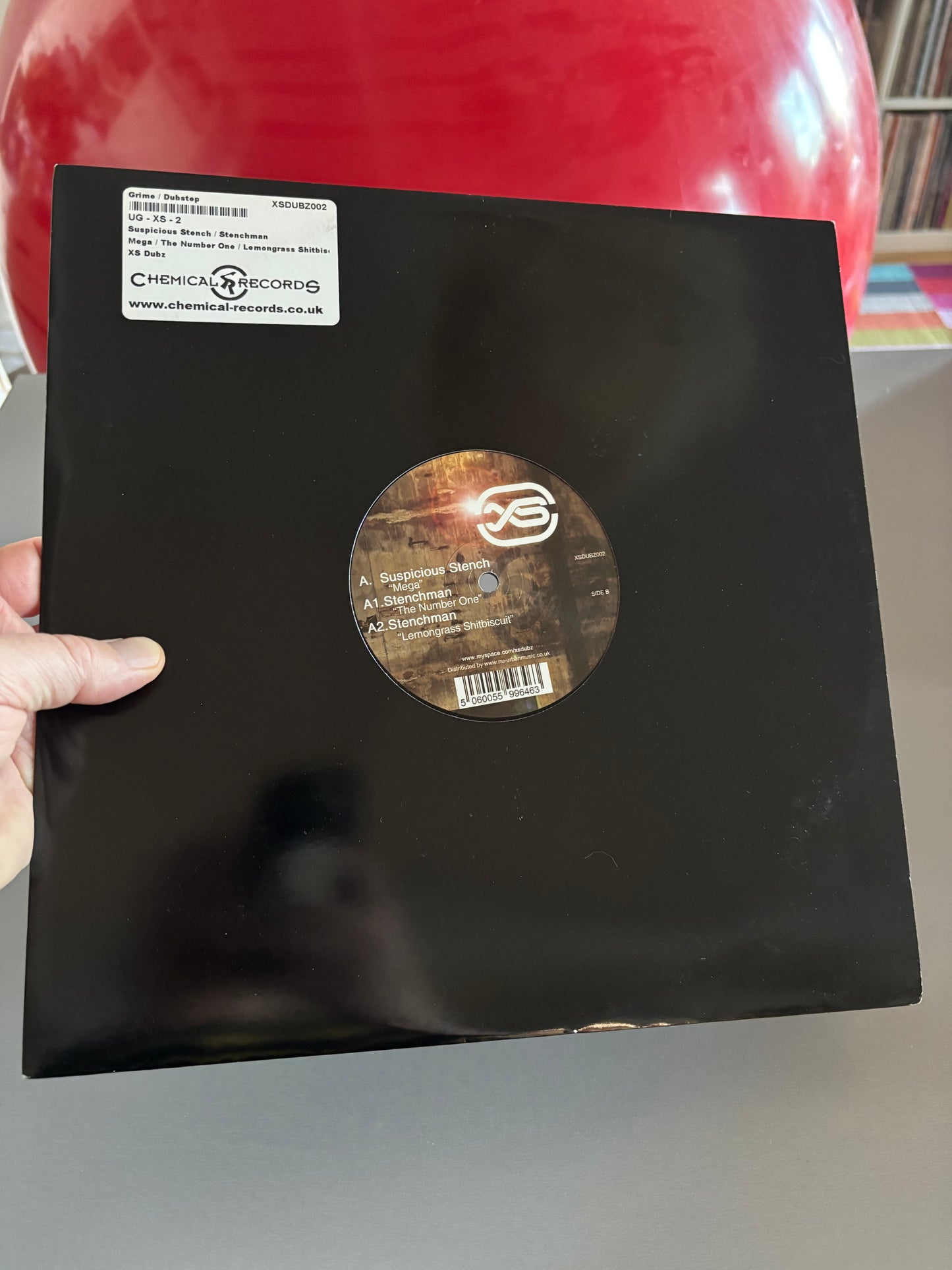 Suspicious Stench & Stenchman: Mega/The Number One/Lemongrass Shitbiscuit, 12inch, Only pressing, XS Dubs, UK 2008