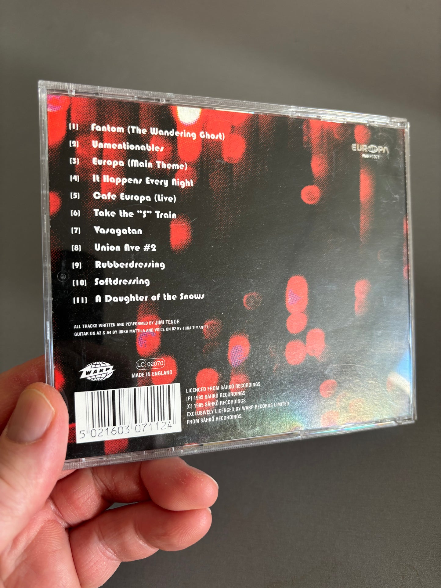 Jimi Tenor: Europa, CD, reissue, Warp Records, UK 1999