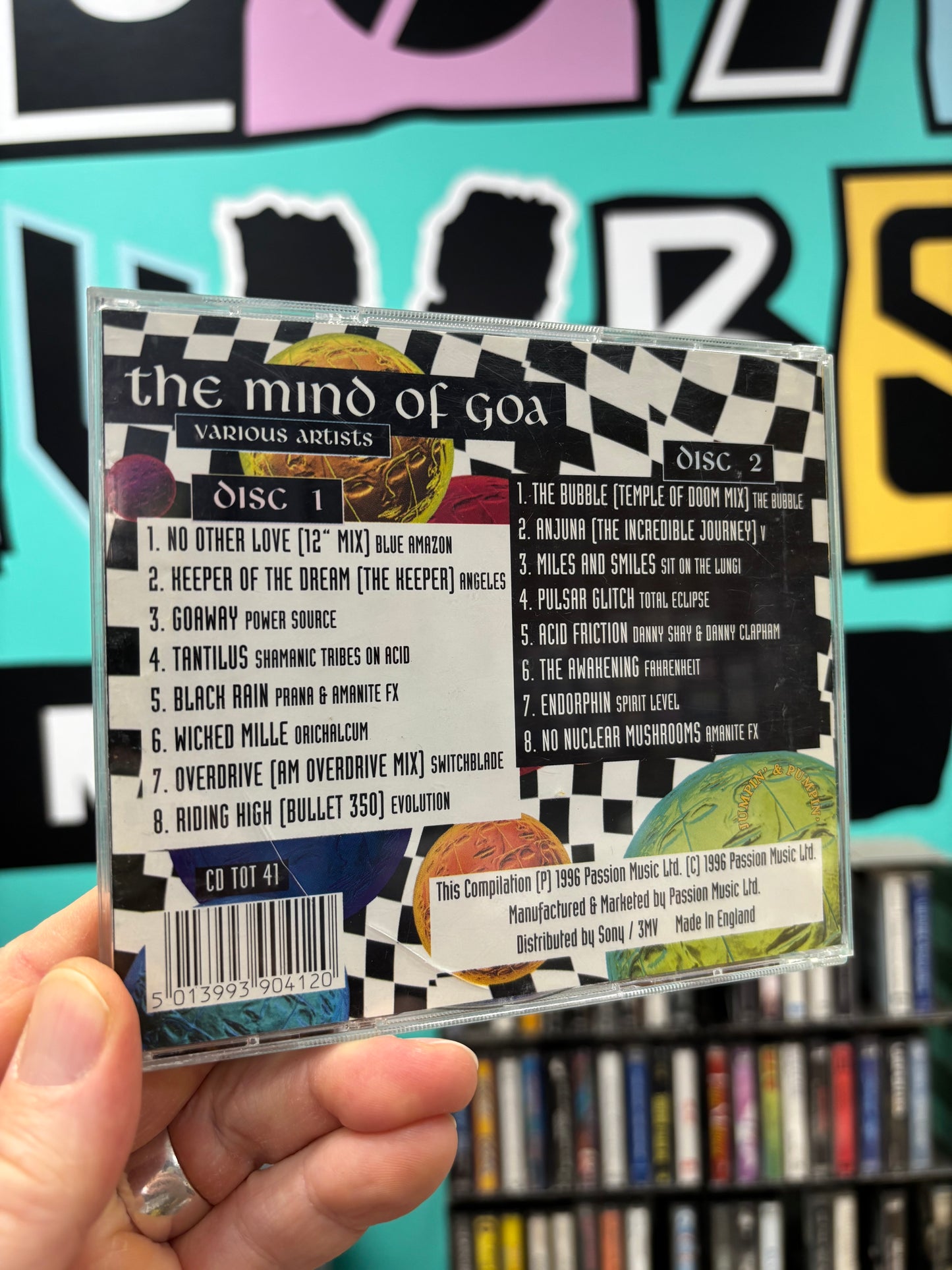 The Mind of Goa, 2CD, 1st pressing, Only CD pressing, Jumpin’ & Pumpin’, UK 1996