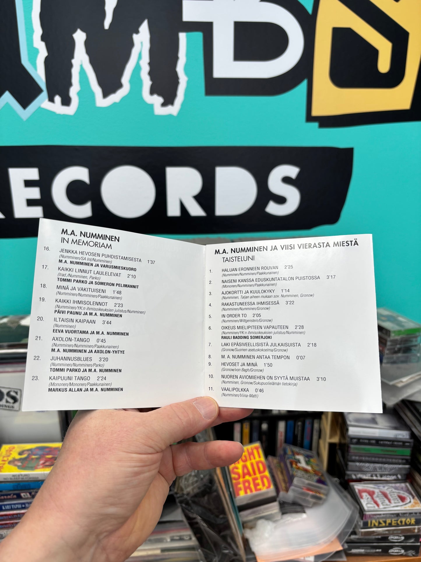 M.A. Numminen - Taisteluni -In Memoriam, CD, Only CD pressing, Love Records, Finland 1994