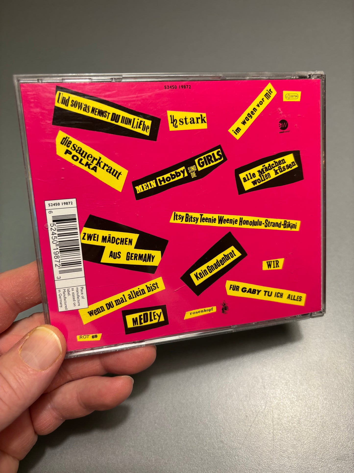 Die Roten Rosen: Never Mind The Hosen Here’s Die Roten Rosen (Aus Düsseldorf), CD, reissue, EastWest, Rosenkopf, Germany year?