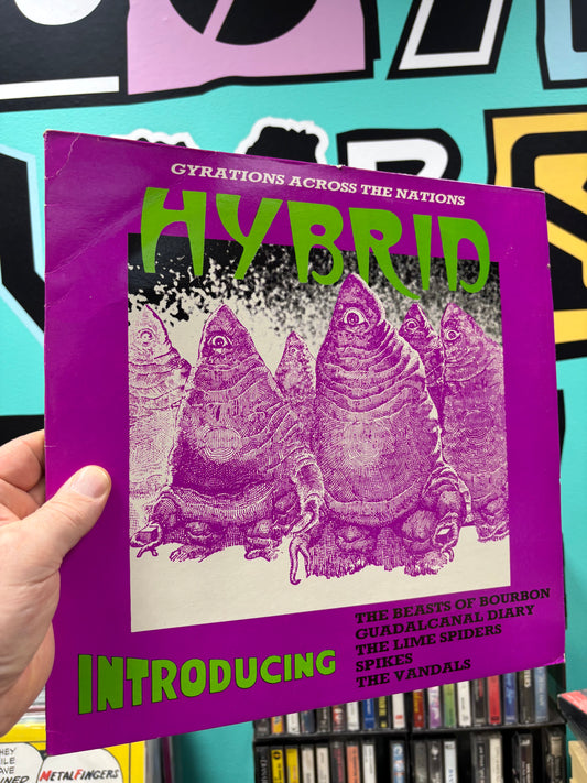 Hybrid (Gyrations Across The Nations), LP, 1st pressing, compilation, Hybrid Records, UK 1985