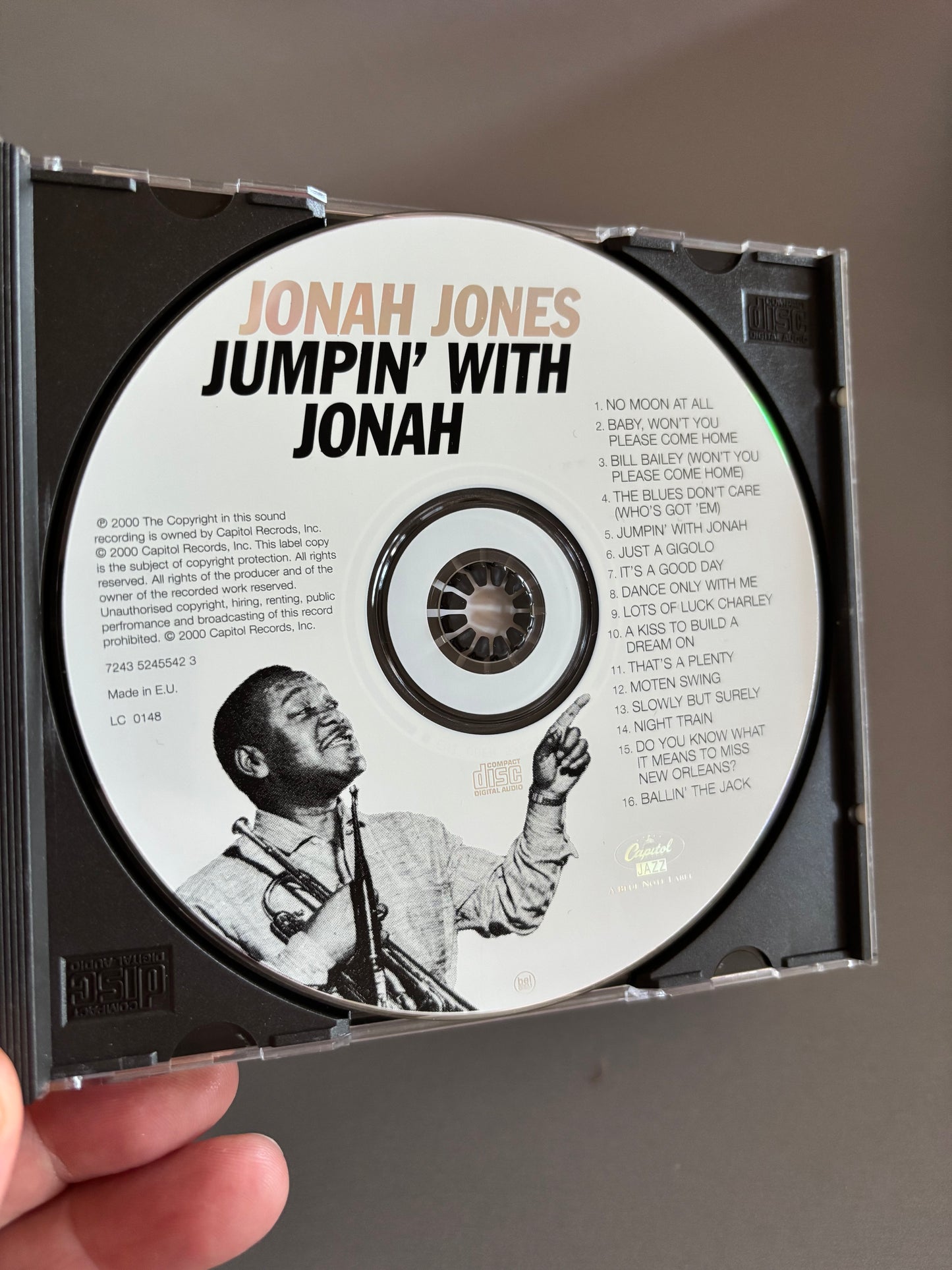 The Jonah Jones Quartet: Jumpin’ With Jonah, CD, reissue, Capitol Jazz, Europe 2000
