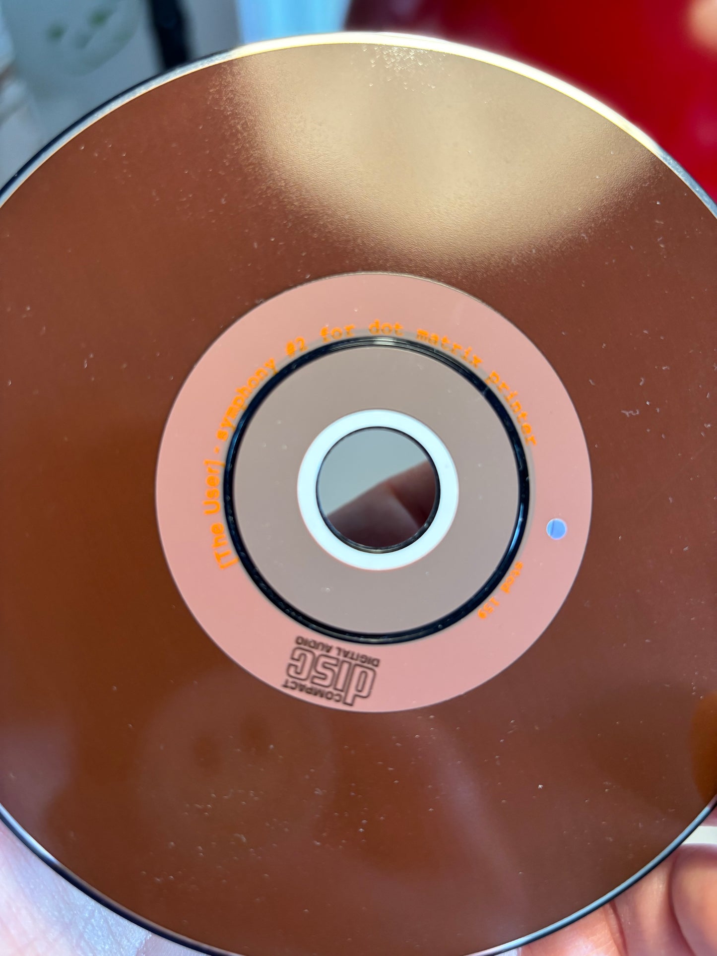 [The User]: Symphony #2 For Dot Matrix Printers, CD, Floppy Disc Cover, 1st pressing, Staalplaat, Netherlands 2002