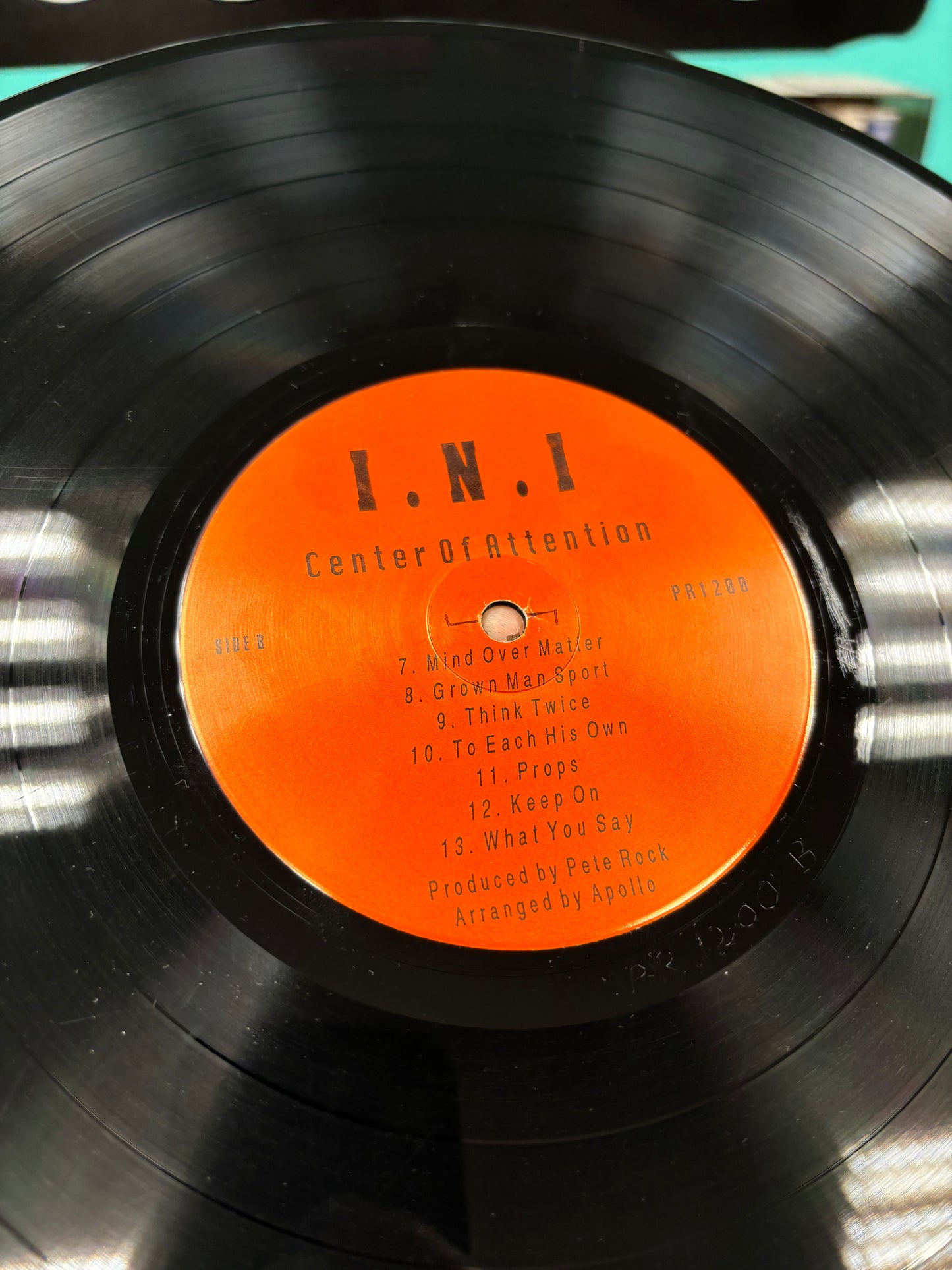 I.N.I.(Pete Rock): Center Of Attension, LP, 2nd pressing, Unofficial release, Not On Label (INI), US 1999