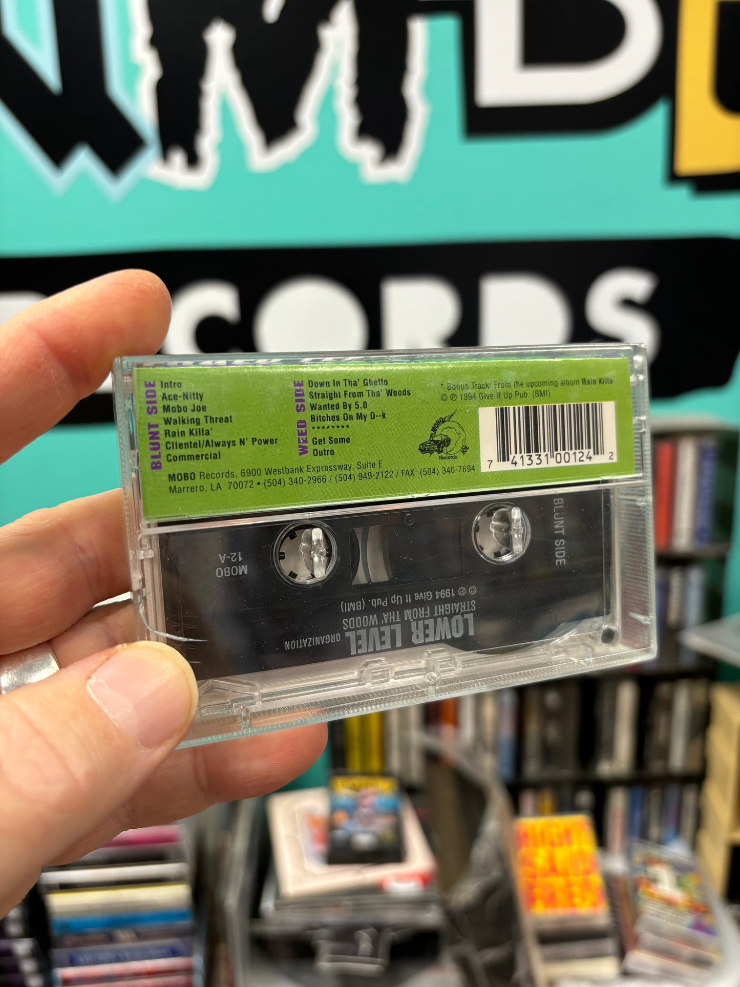 Lower Level Organization: Straight From Tha’ Woods, C-cassette, 1st pressing, Mobo Records, US 1994