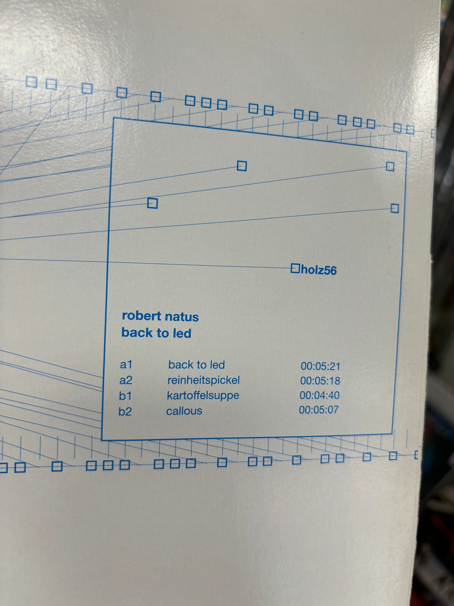 Robert Natus: Back To Led, 12inch, Holzplatten, Germany 2002