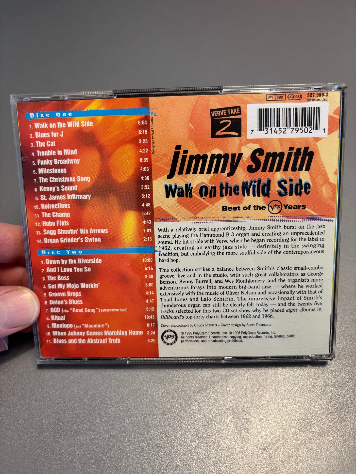 Jimmy Smith - Walk On The Wild Side - Best Of The Verve Years, 2CD, Verve Records, Europe 1995