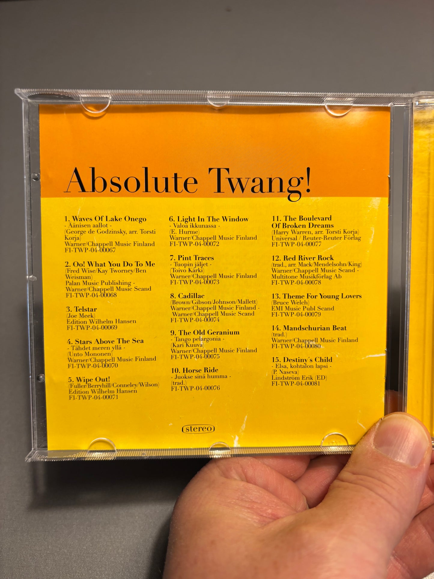 The Twangers: Absolute Twang!, CD, Only pressing, Twangsville Productions, Finland 2004