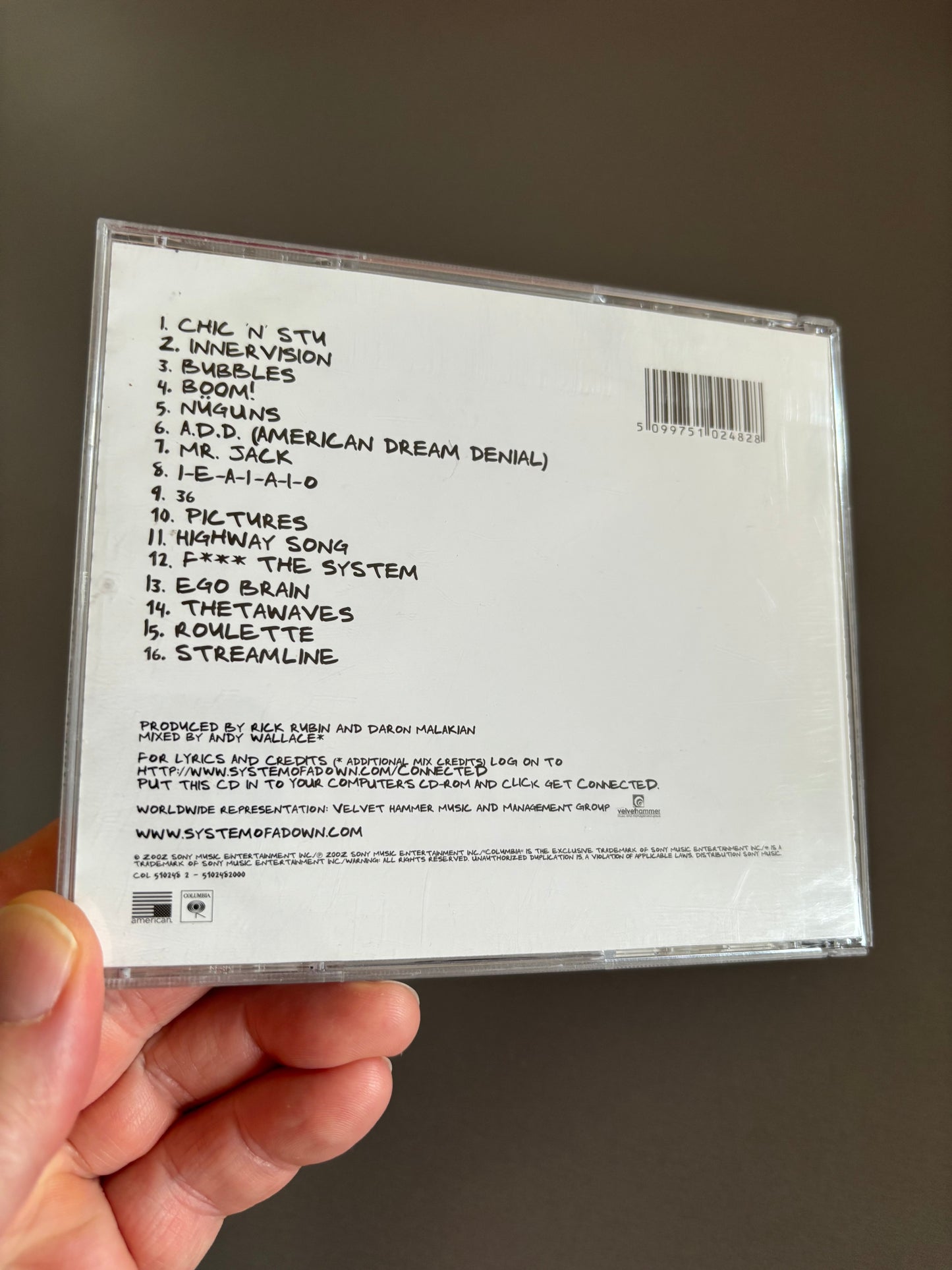 System Of A Down: Steal This Album!, CD, American Recordings, Columbia, Europe 2002