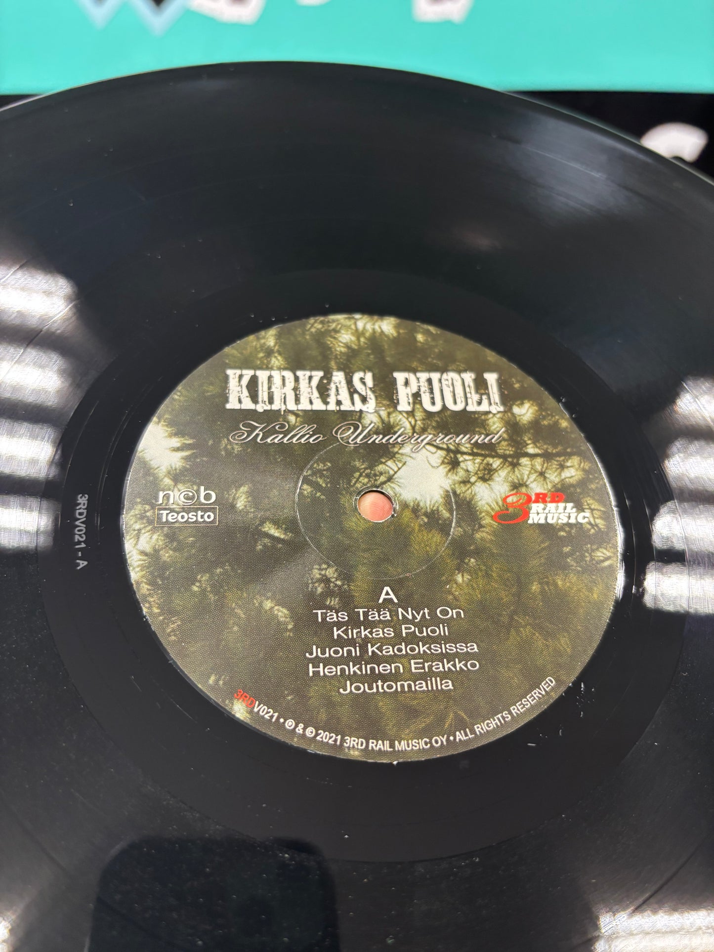 Kallio Underground: Kirkas Puoli, LP, Black vinyl, 1st pressing, 3rd Rail Music, Finland 2021
