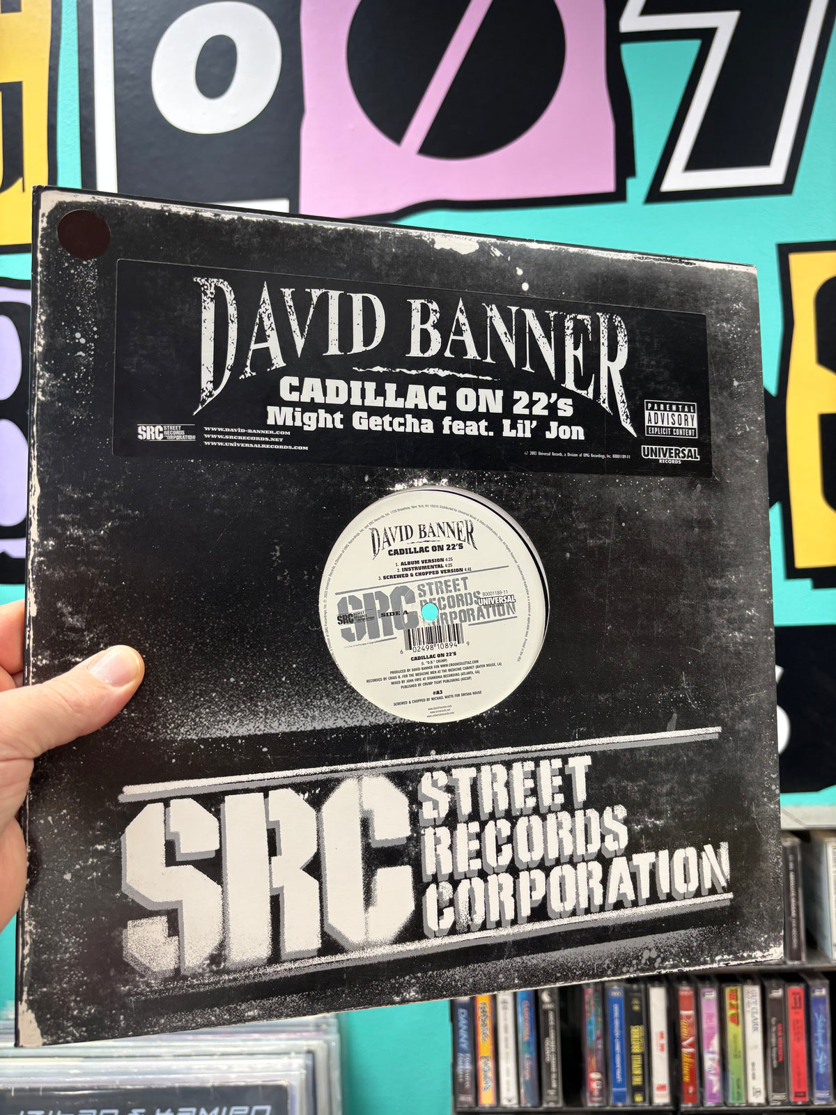 David Banner: Cadillac On 22’s/Might Getcha, 12inch, 1st pressing, Only official vinyl pressing, Universal Records, Street Records Corporation, US 2003