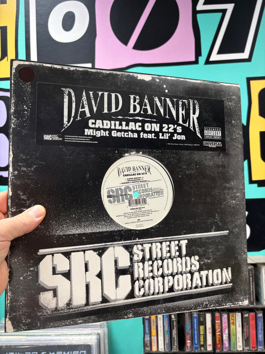 David Banner: Cadillac On 22’s/Might Getcha, 12inch, 1st pressing, Only official vinyl pressing, Universal Records, Street Records Corporation, US 2003