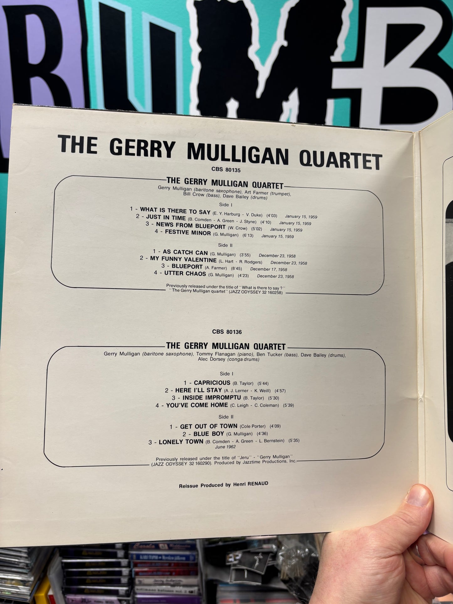 The Gerry Mulligan Quartet: My Funny Valentine 1958-1962, 2LP, compilation, reissue, gatefold, CBS, Europe 1974