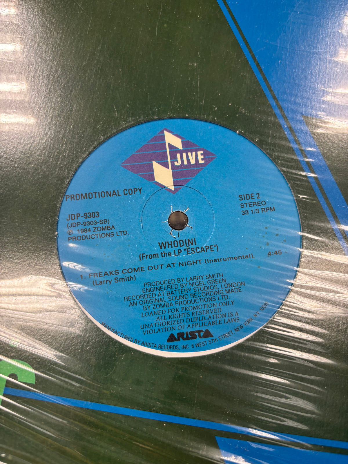 Whodini: Freaks Come Out At Night, 12inch, reissue, promo, Jive, US year?