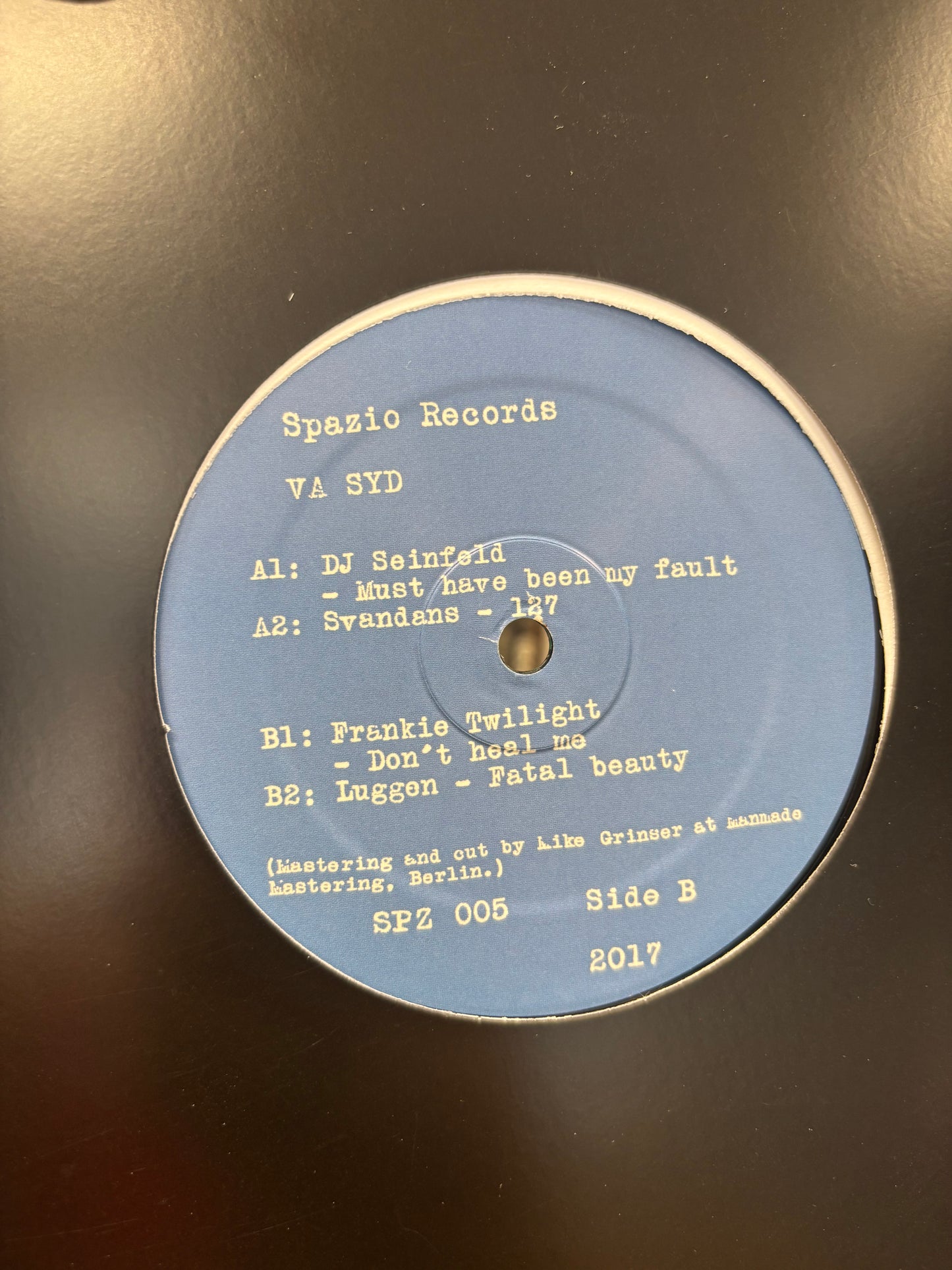 Various Spazio Records - Syd, 12inch, Only pressing, Spazio Records, Sweden 2017