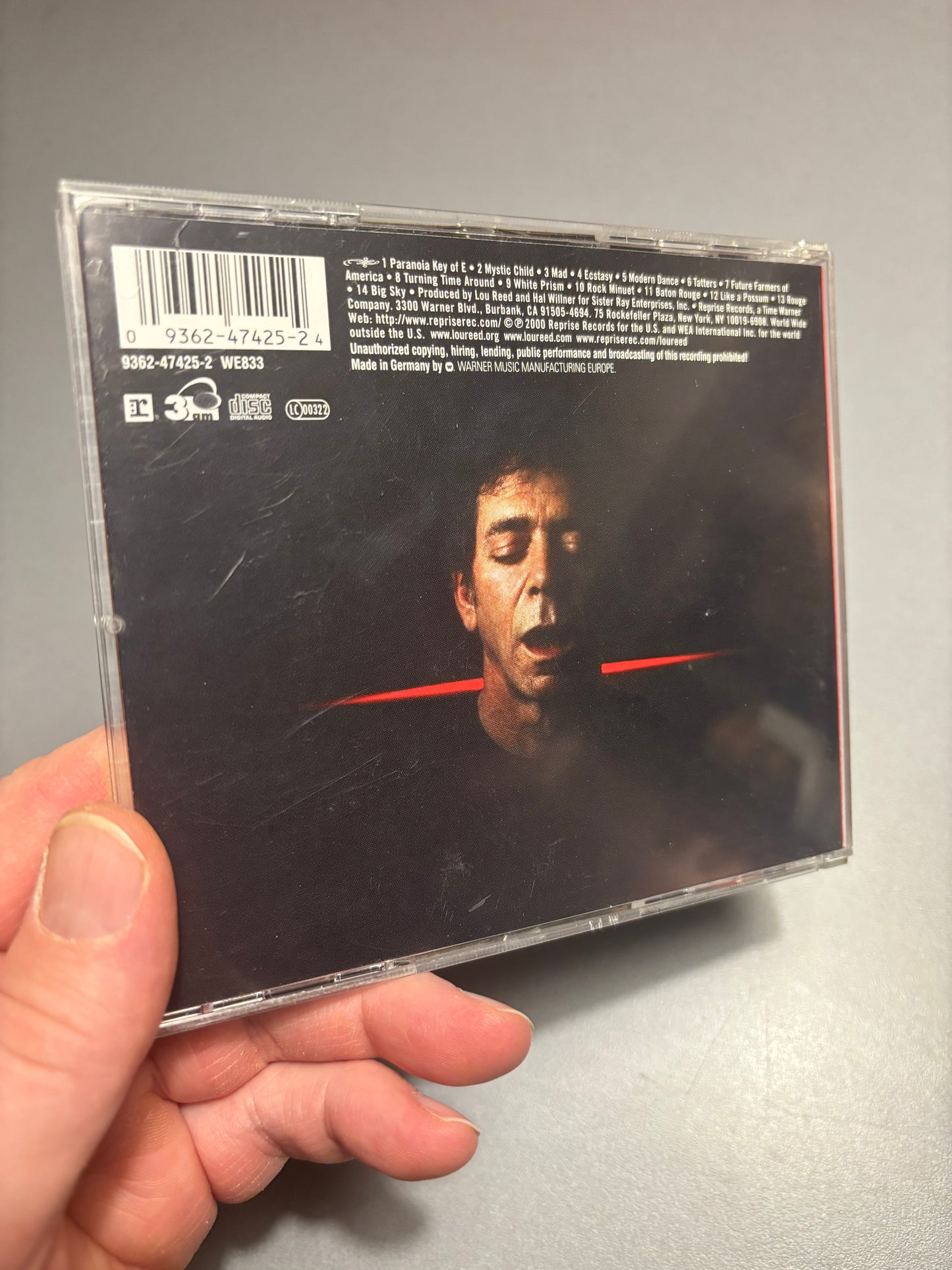 Lou Reed: Extacy, CD, Reprise Records, Europe 2000