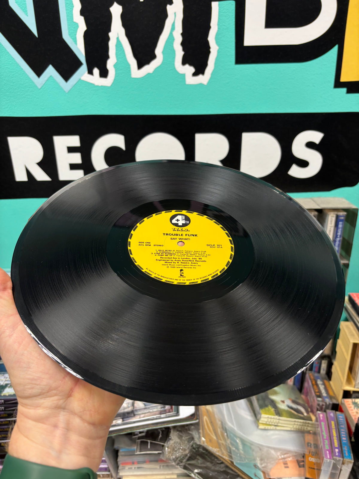 Trouble Funk: Say What!, LP, 1st pressing, 4th & Broadway, UK 1986