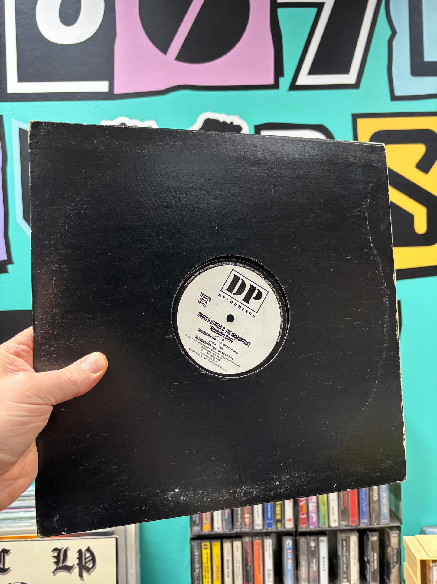 Chris D. Stress & The Immoralist: Naughty Boys, 12inch, Only pressing, DP Recordings, UK 1999