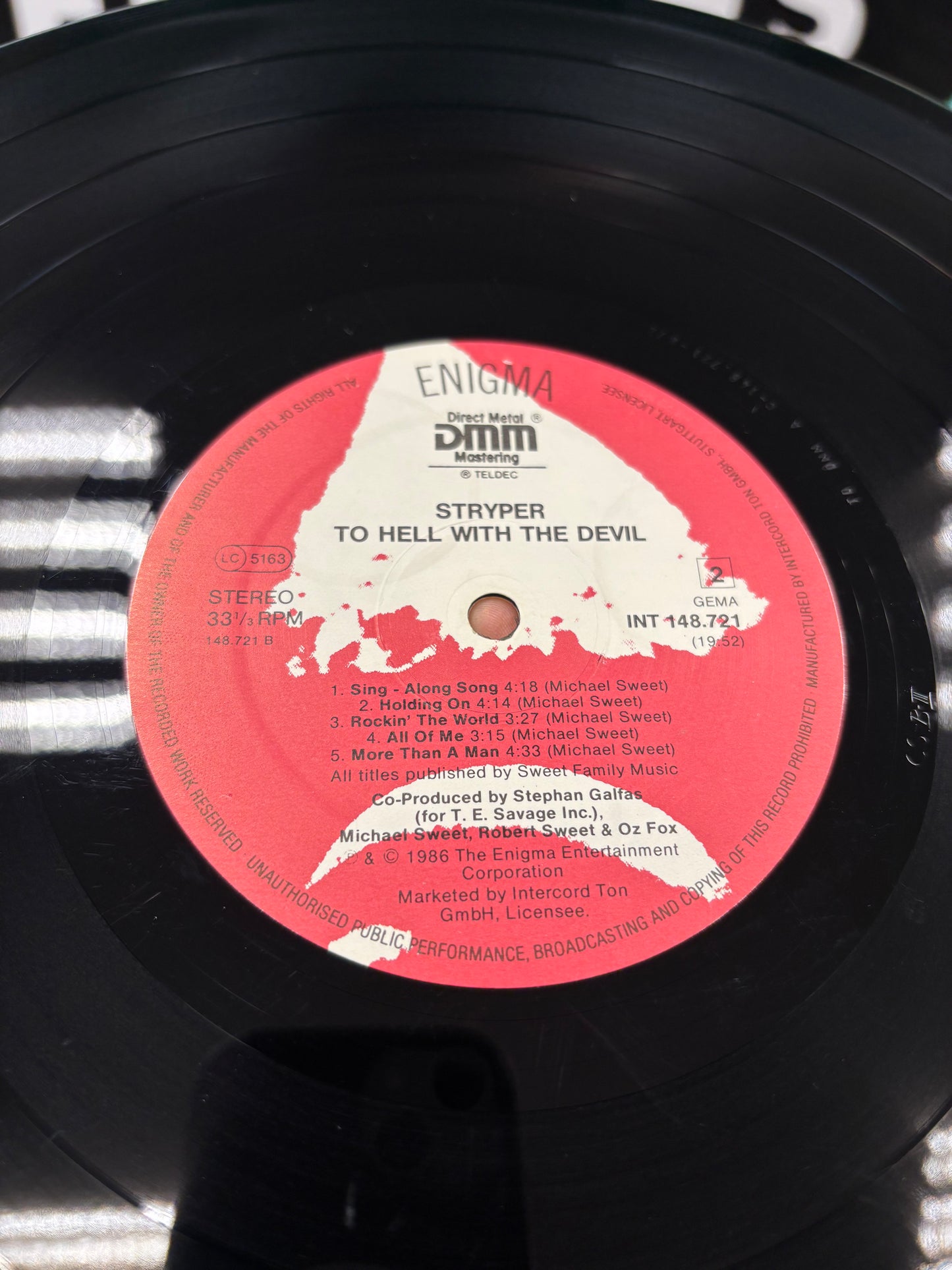 Stryper: To Hell With The Devil, LP, gatefold, Intercord, Enigma, Germany 1986