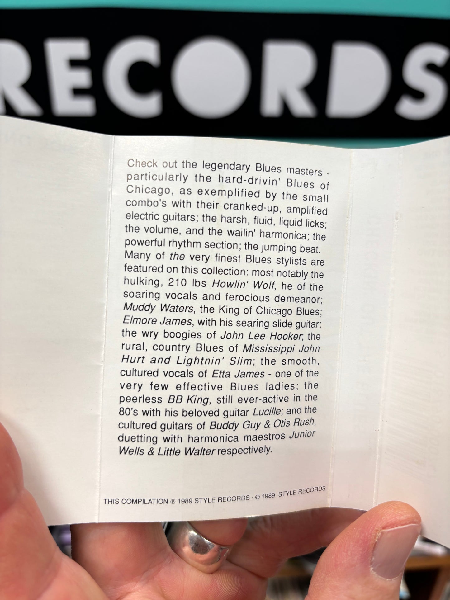 Checkin’ Out The Blues, cassette, Style Records, UK 1989