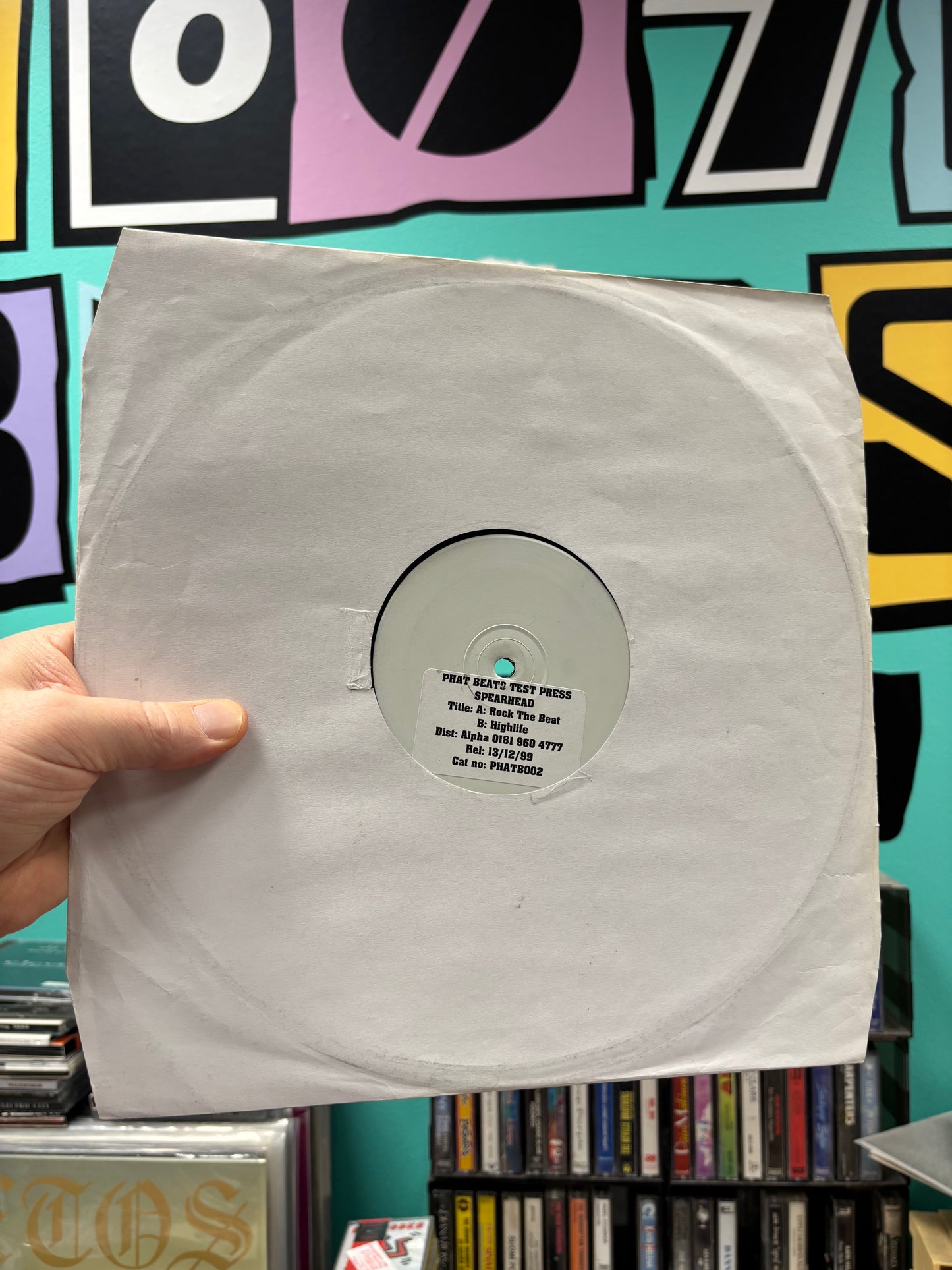 Spearhead: Rock The Beat/Highlife, 12inch, Test pressing, White label, Phat Beats, UK 1999