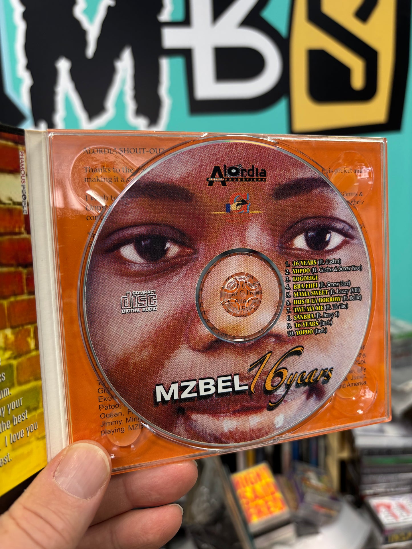 Mzbel: 16 years, CD, Only pressing?, Mzbel Music, Ghana year?