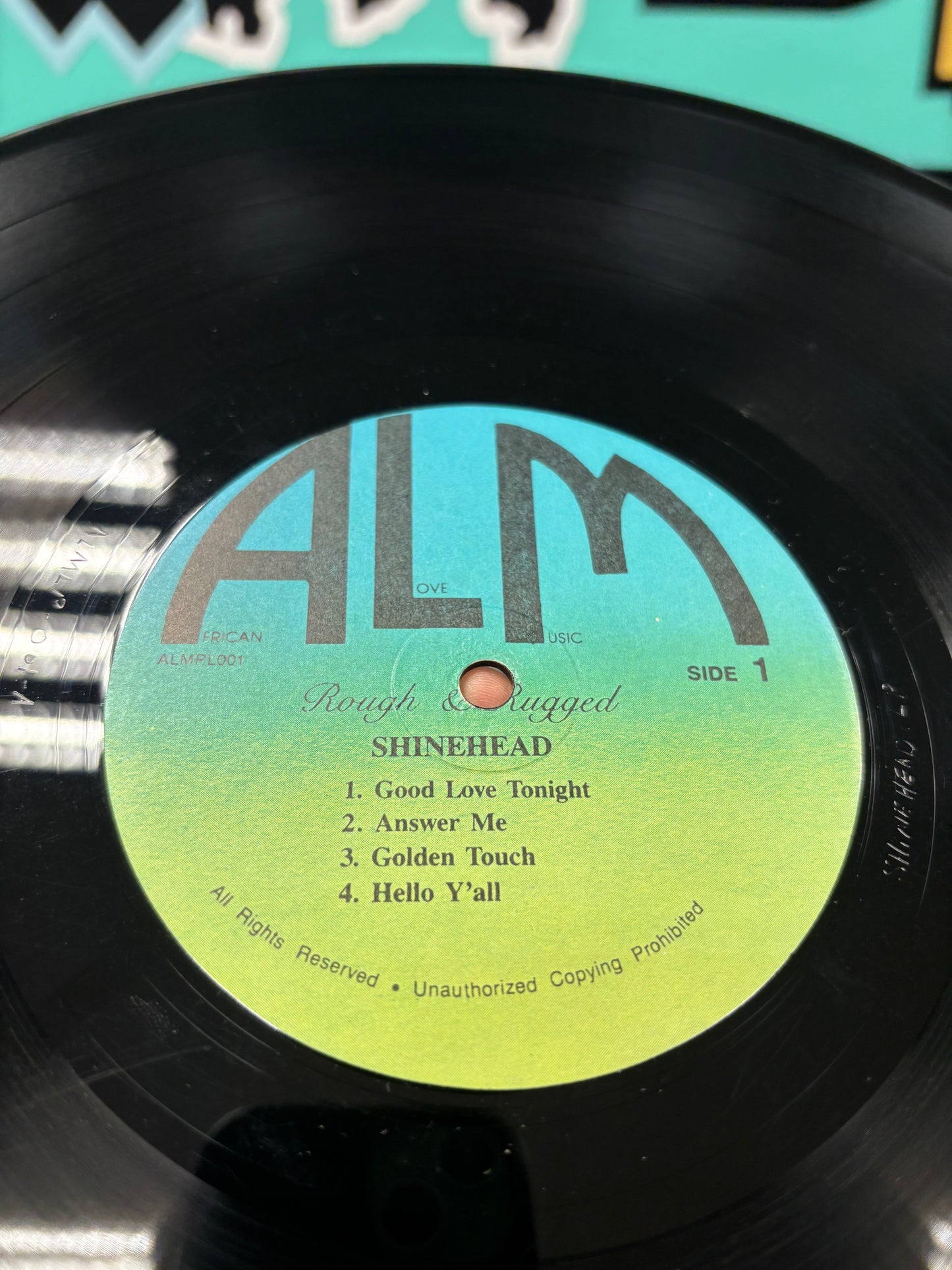 Shinehead: Rough & Rugged, LP, 1st pressing, African Love Records, US 1986