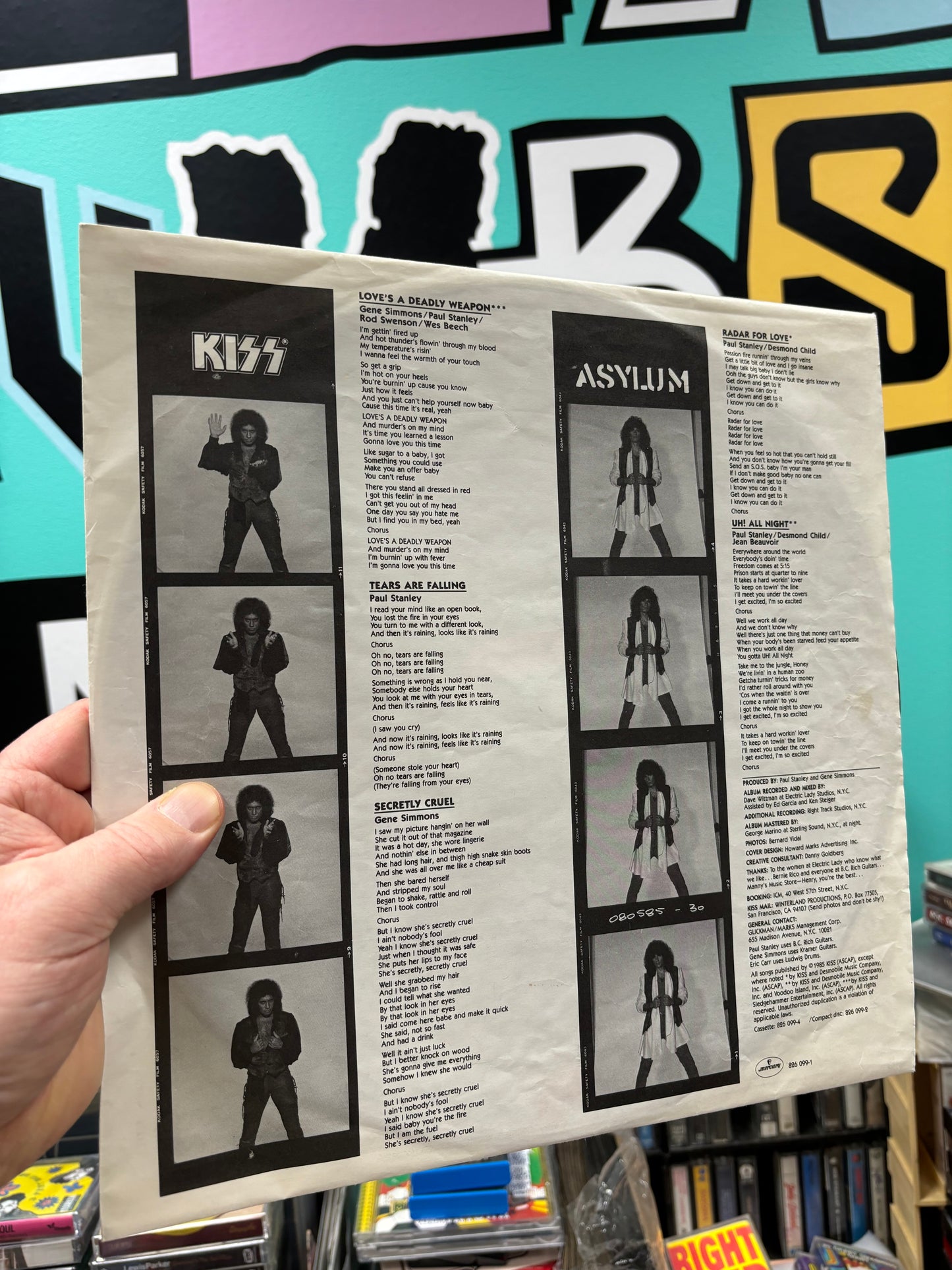 Kiss: Asylum, LP, Mercury, Finland 1985