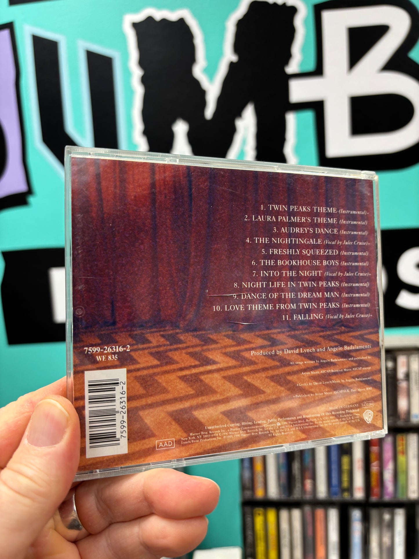 Angelo Badalamenti: Music From Twin Peaks, CD, reissue, Warner Bros. Records, Europe 1998