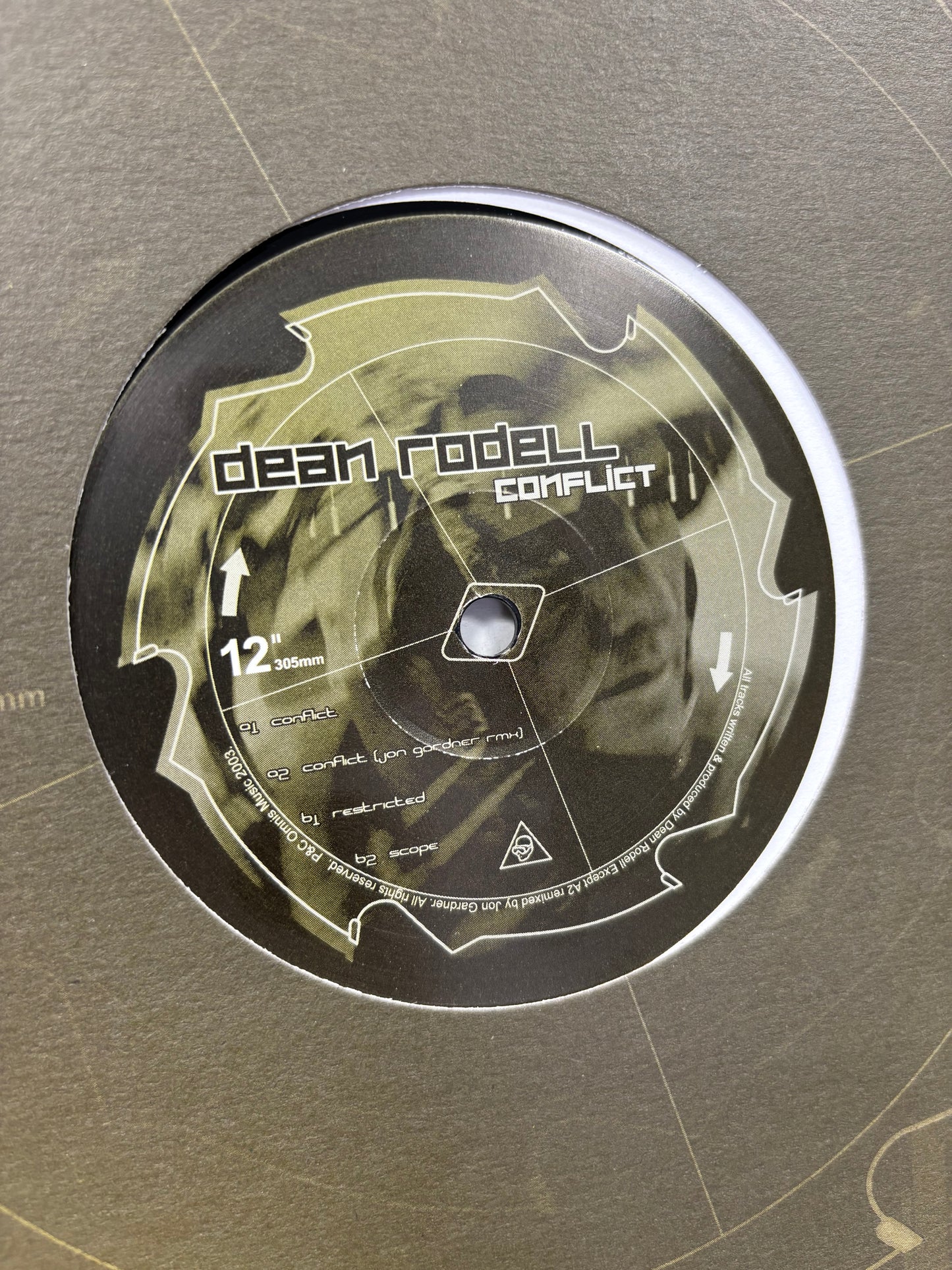 Dean Rodell: Conflict EP, 12inch, Only official pressing, Adverse Recordings, Canada 2003